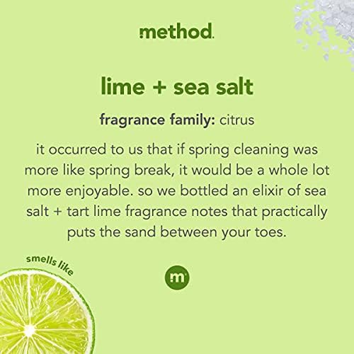 method All-Purpose Cleaning Wipes, Lime + Sea Salt, 70 Count, 6 Pack - Image 3