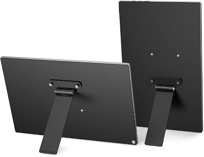 UPERFECT Portable VESA Monitor Stand with Hand Screw, 7 to 18.5 inch Freestanding VESA Monitor Desk Mount with Swivel/Tilt/Rotation, Fits Screen with M3/M4*75MM by UPERFECT