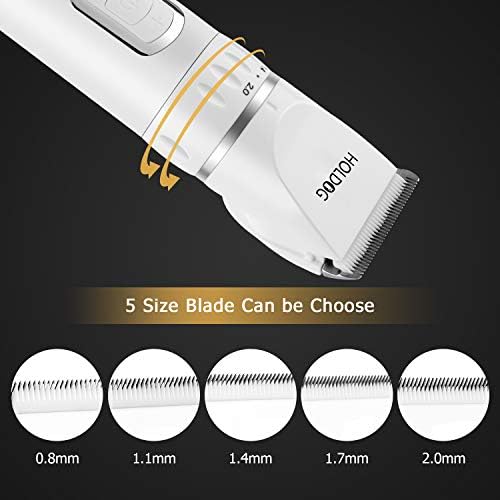 Dog Clippers Professional Heavy Duty Dog Grooming Clipper 3-Speed Low Noise High Power Rechargeable Cordless Pet Grooming Tools for Small & Large Dogs Cats Pets with Thick & Heavy Coats - Image 6