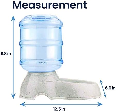 Zento Deals Automatic Self-Dispensing Pet Feeder Premium Quality Replenish Eating Bowl Storage Container Self Feeding Gravity 3.5 liters (a-Waterer) - Image 5