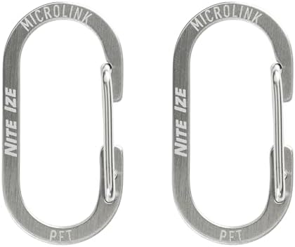 Nite IZE MicroLink Pet Tag Carabiner, Stainless Steel, 6 Count - Image 2