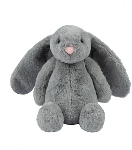 Best Pet Supplies Bunny Buddy Squeaky Plush Dog Toy - Gray by BestPetSuppliesLLC