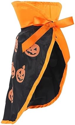 Pet Halloween Pumpkin Cloak Cosplay Cloak for Cat and Small Dogs, Pet Halloween Costume Clothes Suit by QIYADIN