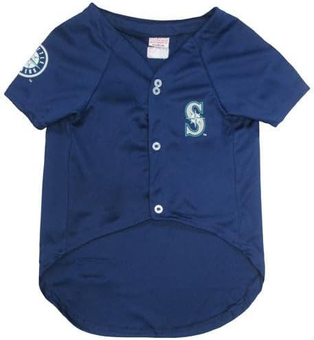 Official MLB Seattle Mariners Pet Jersey for Dogs & Cats, Size Small - Stylish Baseball Jersey for Your Furry Fan- Show Off Team Spirit with The Perfect Fan Apparel Gear for Pet, Dog & Cat - Image 3