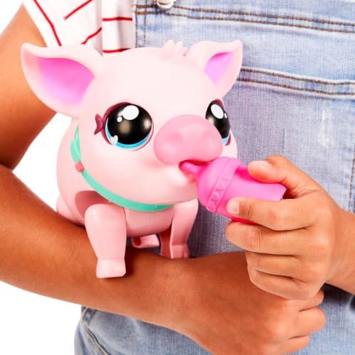 Little Live Pets My Pet Piggly the Toy Pig, Interactive Walking Pig Toy with 25+ Sounds and Detachable Leash, Pigs Toys for Kids of Ages 5+ - Image 2