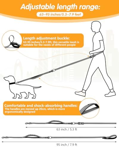 Hands Free Dog Leash, Multifunctional Crossbody Dog Leash - Image 5
