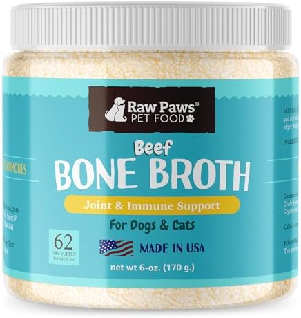 Raw Paws Beef Bone Broth for Dogs & Cats, 6-oz - Powdered by RawPawsPetFood