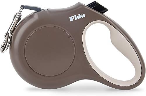 Fida Retractable Dog Leash X-Small Breed, 10 ft Durable Pet Walking Leash for Extra Small Dogs/Cats/Small Animals up to 18lbs, 360° Tangle Free, Coffee/Brown by Fida