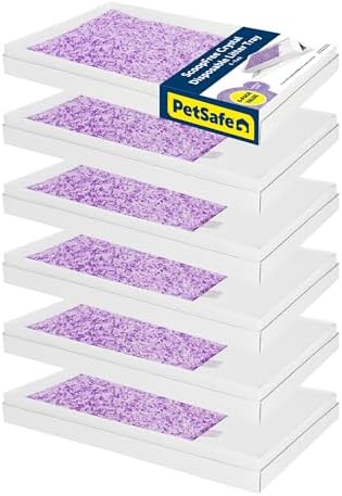 PetSafe ScoopFree Disposable Crystal Litter Tray, Lavender Scent, 6 Pack by PetSafe
