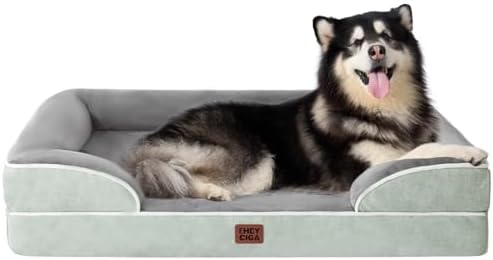 EHEYCIGA Orthopedic XXL Dog Bed, Waterproof Washable XL Big Pet Bed 52" by EHEYCIGA