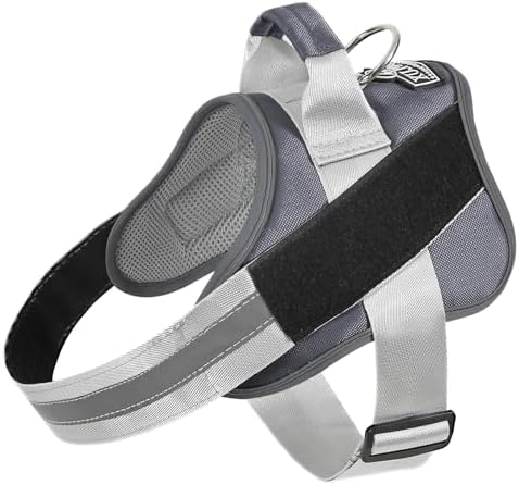 Bolux Dog Harness, No-Pull Reflective Dog Vest, Breathable Adjustable Pet Harness with Handle for Outdoor Walking - No More Pulling, Tugging or Choking by Bolux