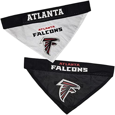 Pets First NFL DOG BANDANA - ATLANTA FALCONS REVERSIBLE PET BANDANA. 2 Sided Sports Bandana with a PREMIUM Embroidery TEAM LOGO, Large/X-Large. - 2 Sizes & 32 NFL Teams available by PETSFIRST