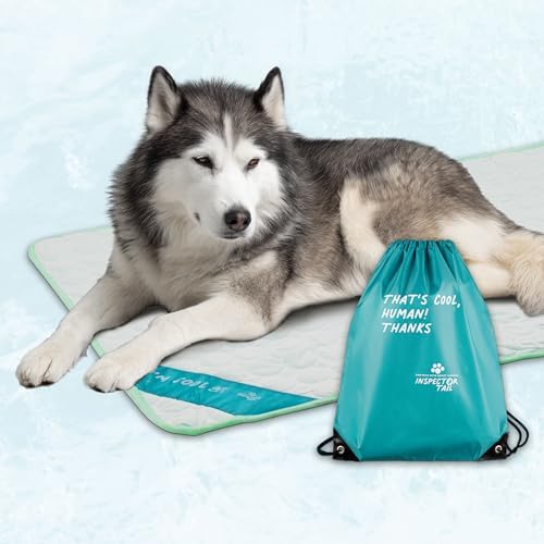 Dog Cooling Mat, Indoor & Outdoor, XL Self Cooling Pad by InspectorTail