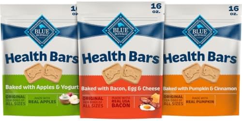 Blue Buffalo Health Bars Variety Pack Dog Biscuits, 16 oz by BlueBuffaloCompanyLtd