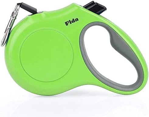 Fida Retractable Dog Leash, 16ft Heavy Duty Pet Walking Leash for Small Dog or Cat up to 26 lbs, Tangle Free. One-Hand Brake (Small, Green) by Fida