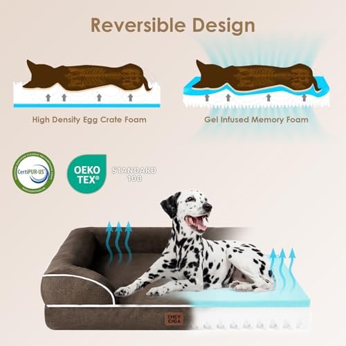 EHEYCIGA Orthopedic XXL Dog Bed, Waterproof Washable XL Big Pet Bed 48" - Image 4