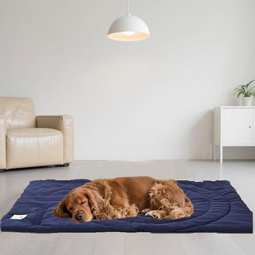Lightly Padded Roll-Up Travel Dog Mat Settle & Place Training - Image 3