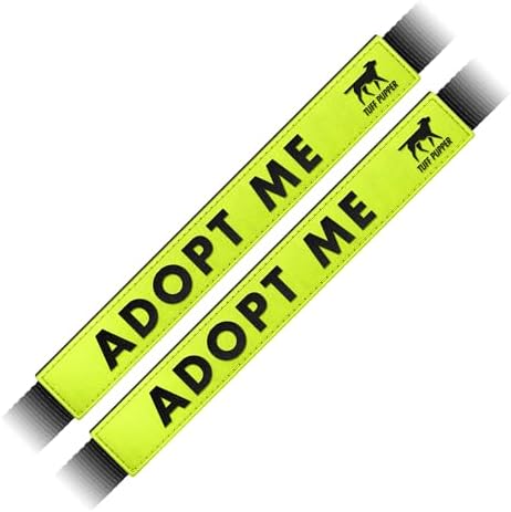 Waterproof Dog Leash Sleeve, Adopt Me Dual-Sided Message Wrap, 2-Pack by TuffPupper