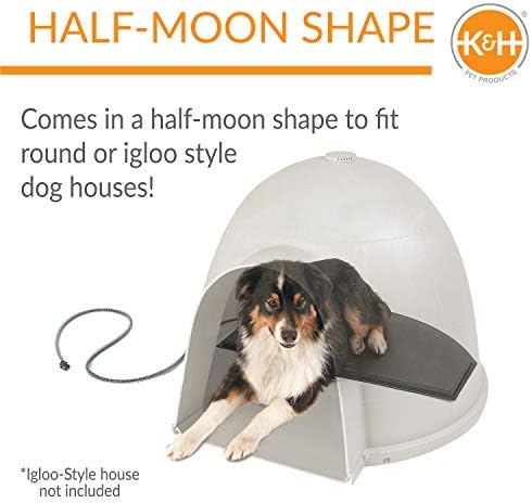 K&H Heating Pad, Lectro-Kennel Igloo Heated Outdoor Dog Bed, Safety Listed - Image 6