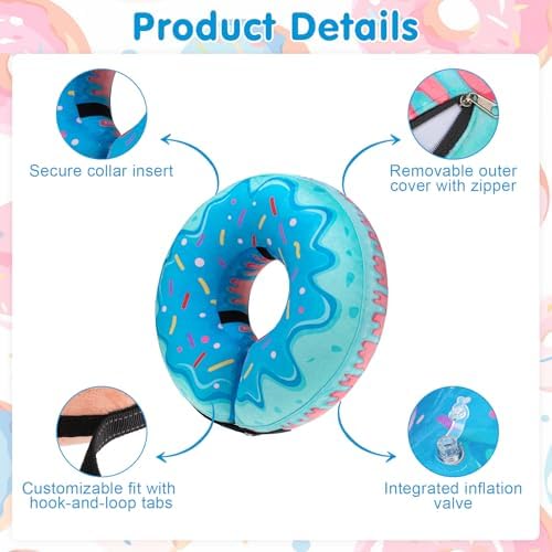 BEAUTYZOO Dog Cone Collar Alternative After Surgery,Pet Neck Donut E‑Collar - Image 2