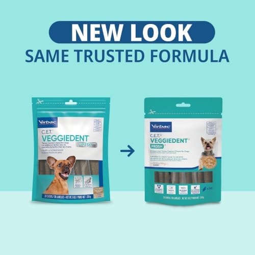 C.E.T. Veggiedent Fr3sh Plaque and Tartar Control Chews for Dogs, XS - Image 2