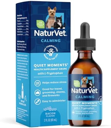 NaturVet Quiet Moments Calming Drops for Cats & Dogs - 2 Oz by NaturVet