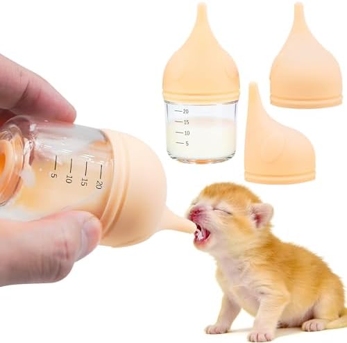 Puppy Bottles for Nursing，Kitten Bottles for Nursing，Pet Feeding Bottle，(Yellow - 20ml) by YeulYuuri