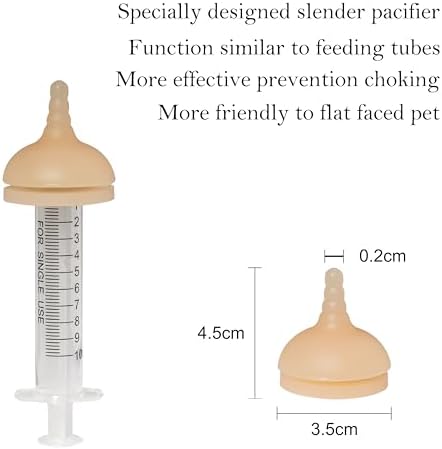 Doggiema Puppy Feeder kit, Silicone Feeding Nipple and Syringes for Puppies - Image 6