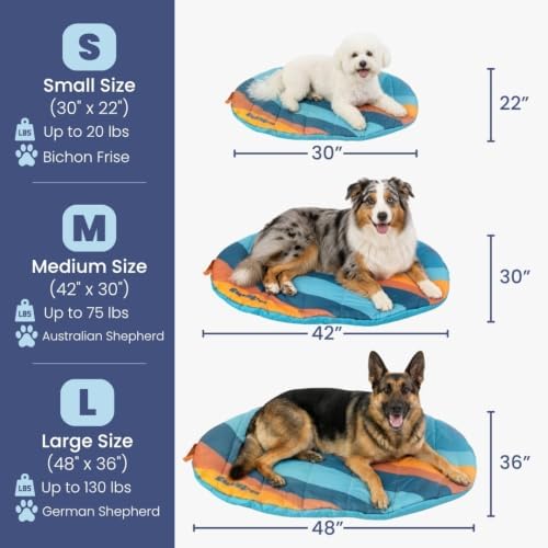 Travel Dog Bed, 42x30in, Foldable & Packable with Carry Bag, Black - Image 5