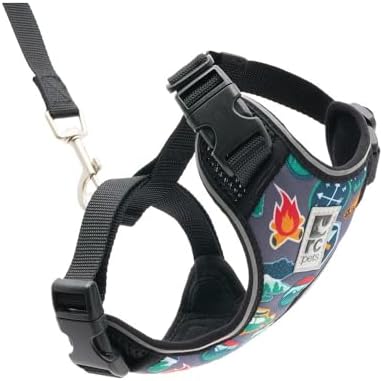 RC Pets Adventure Kitty Cat Harness, Medium, Trail Badges by RCPets