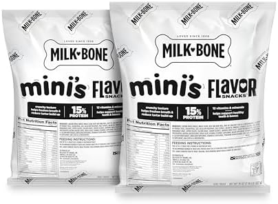 Milk-Bone Flavor Snacks Mini’s Dog Treats, 2 (35-Oz.) Refill Packs by Milk-BoneDogTreats