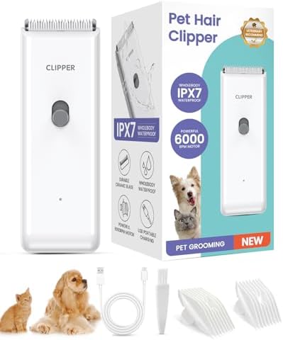 Pet Clippers for Dog Hair Grooming Low Noise Cat Shaver by Tawiijou