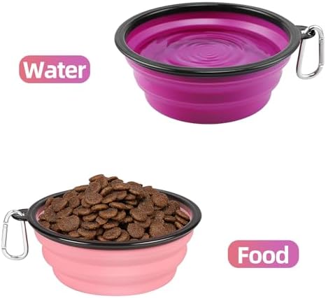 Kytely Large Collapsible Dog Bowls 2 Pack, 34oz Foldable Dog Travel Bowl - Image 5