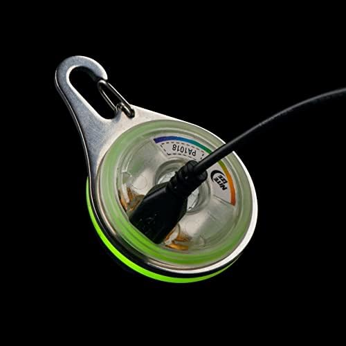 Nite Ize SpotLit XL Rechargeable Collar Light - Disc-O Select - Clip-On Pet Accessory for Nighttime Visibility - Color-Changing LED - Stainless Steel Carabiner Clip - Weather-Resistant - Image 4