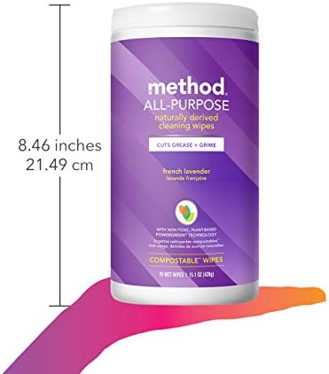 method All-Purpose Cleaning Wipes, French Lavender, 70 Count, 6 Pack - Image 7