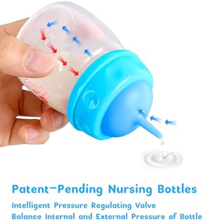 Pet Feeding Bottle and Syringes,60ml Nursing Bottle, 3 Sizes Nipples with Ventilation Valve Resistant Tearing Perfect for Puppies, Kittens, Small Wildlife (Blue) - Image 5