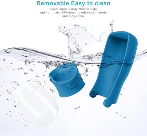 Portable Dog Small Animals Water Bottle for Walking 19 OZ or 12 OZ Pet Water Bottles for Puppy Medium Large Dogs Little Animals Water Dispenser Dog Small Animals Water Bowl - Image 4