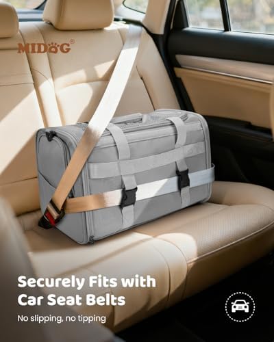 MIDOG Soft Cat Carrier Airline Approved, Expandable for Cats Up to 15lbs - Image 6