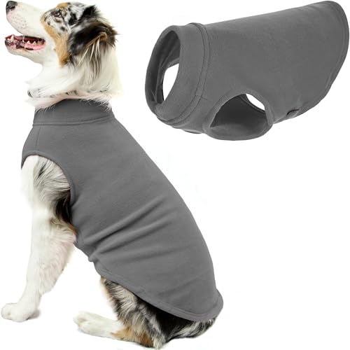 Gooby Stretch Fleece Vest Dog Sweater, Gray, 3X-Large by Gooby