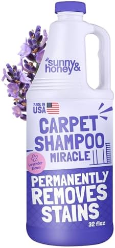 Sunny & Honey Carpet Cleaner Shampoo Solution for Machines, 32floz Lavender by SunnyHoney