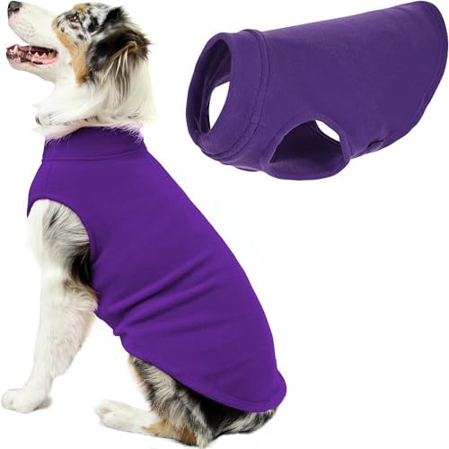 Gooby Stretch Fleece Vest Dog Sweater, Violet, 4X-Large by Gooby