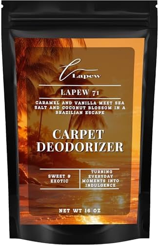Lapew 71 Carpet Deodorizer Powder - Pet Safe Freshener for Vacuuming | Scented Odor Eliminator for Home | 16 oz by Lapew