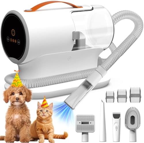 Pet Hair Vacuum with Clipper, 12000Pa, PG100 by AiRiOBO