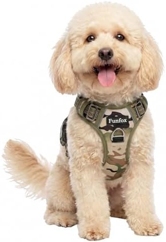 Funfox Dog Harness Small Sized Dog, No Pull Pet Vest with Front Clip by MyFUNFOX