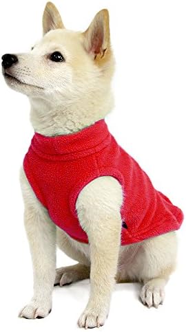 Gooby Stretch Fleece Vest Dog Sweater, Red, Medium - Image 4