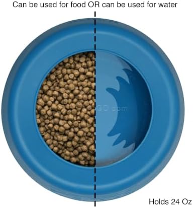 Kurgo Splash Free Wander Dog Water Bowl, Blue - Image 3