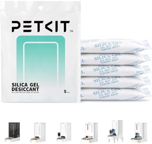 PETKIT Replaced Desiccant Bags for All Automatic Cat Dog Feeders -5 Packs, Pet Feeder Replaced Desiccant, Fresh Keeping by Unknown