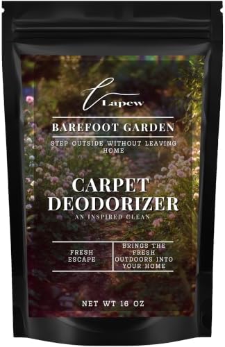 Lapew Barefoot Garden Carpet Deodorizer Powder - Pet Safe Freshener for Vacuuming | Scented Odor Eliminator for Home | 16 oz by Lapew