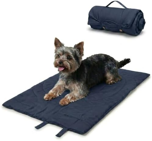 Lightly Padded Roll-Up Travel Dog Mat Settle & Place Training by Unknown