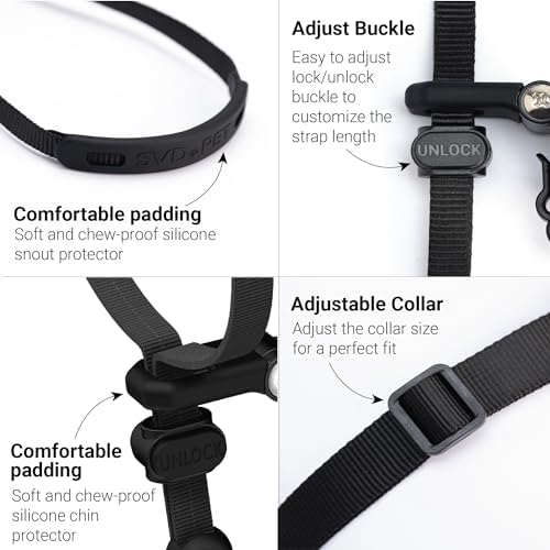 SVD.PET No-Pull Dog Headcollar for Easier Walks, Chew-Proof Protector to Increase Comfort, Simple Design, Easy to Wear and Adjust (Medium Size for Small and Medium Size Dogs) - Image 4